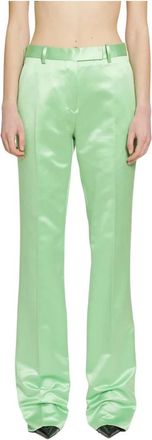 Tom Ford Dames, Broeken, Groen, Maat: 3XS Katoen