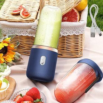 OEM Licuadora El&eacute;ctrica Peque&ntilde;a De 6 Cuchillas, Minibatidora Personal De Jugo De 400 Ml