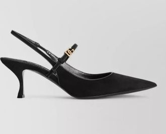 Dolce & Gabbana leather slingback mules