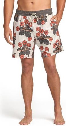 Billabong Icons Layback Swim Trunks in Stone at Nordstrom Rack, Size Large R