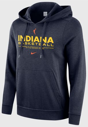 Nike Indiana Fever Club Nike Womens WNBA Pullover Hoodie in Blue | II0582-419