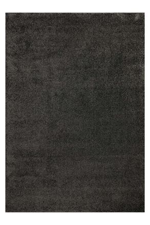 Wecon Home Alfombra lisa de pelo raso antracita de alta densidad 140x200