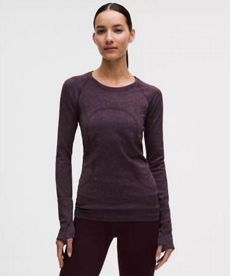 lululemon Swiftly Tech Long-Sleeve Shirt 2.0 In Black Plum Rainbow Lurex