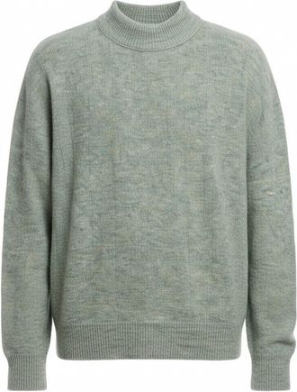 ATOMOFACTORY Sage Green Brushed Crewneck Sweater