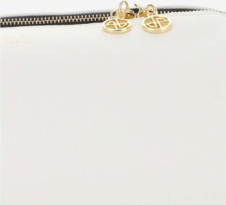 Patou Womens Eco Leather Barrel Bag White Polyurethane Shoulder