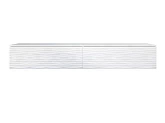 Mirjan24 Mueble Tv Sarasota 164, Blanco, N&uacute;mero De Puertas: 0, N&uacute;mero De Cajones: 0, 180x30x33cm