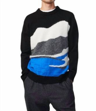 Nn.07 Jason Sweater In Black Multi
