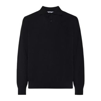 Lardini Jersey tipo polo de lana y cachemira - Tops - Hombre - Negro - XL