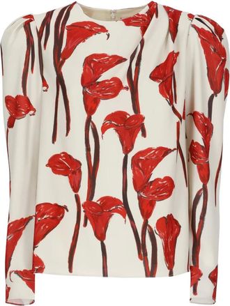 Carolina Herrera Blusa Calla Lily - Blouses & Shirts - Mujer - Multicolor - S