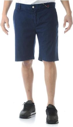 Daniele Alessandrini Shorts - Heren - Korte Broeken - Blauw - L - Katoen - Korte Broeken