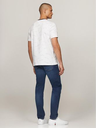 Tommy Hilfiger Mens Signature Flag Stripe Logo T-Shirt - White - XXXL