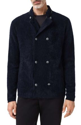 John Varvatos Andrano Cashmere Jacket in Midnight at Nordstrom, Size Medium