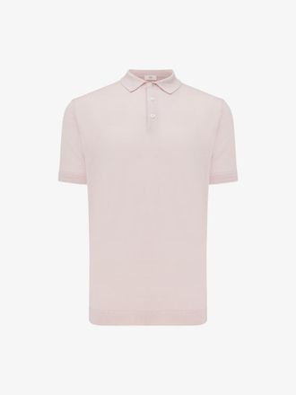 Gentiluomo Button Polo | Roze