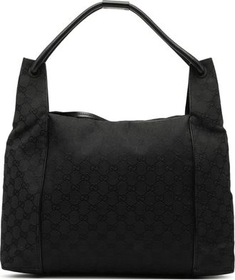 Gucci Pre-owned Womens Gg Canvas Shoulder Bag - Black Textile - One Size