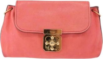 Chlo&eacute; Pre-owned Mini Bags, female, Pink, Size: ONE SIZE Pre-owned Elsie Crossbody Bag