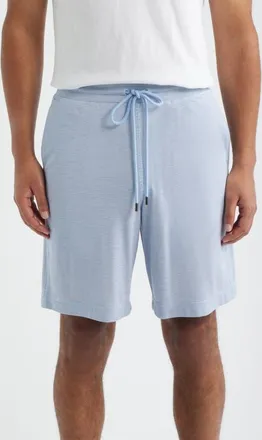 Daniel Buchler Feeder Stripe Sleep Shorts in Blue Stripe at Nordstrom, Size Xx-Large