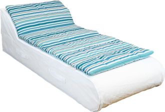 MX HOME Cubrecama para div&aacute;n de 1 plaza - Rayas azules