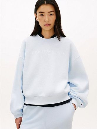 Tommy Hilfiger Logo Flex Fleece Relaxed Sweatshirt