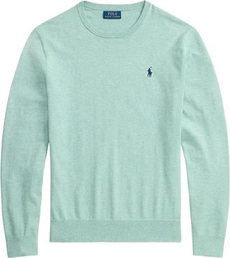 Ralph Lauren Round-neck Truien - Heren - Ronde hals truien - Groen - S - Katoen - Truien & Vesten