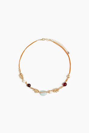 H&M Kordelkette mit Kunststoffperlen - Gold