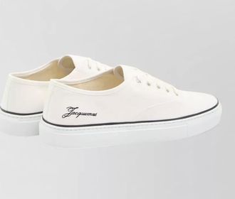 Jacquemus les fefe canvas low top sneakers