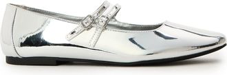 Steve Madden Womens Alisah in Silver Foil - Size UK 9