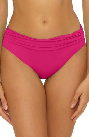 SOLUNA SWIM Sun Goddess Hipster Bikini Bottoms in Hot Pink at Nordstrom, Size 10