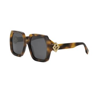 Fendi Accessoires, unisex, Bruin, ONE Size, Acetate Zonnebril