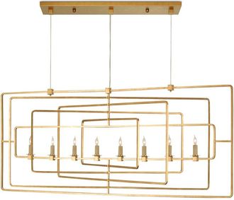 Currey & Company Metro Rectangular Chandelier