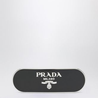 Prada Fermaglio per capelli nero in metallo