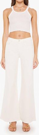 Mother Twister Skimp Pants In Cream Puffs