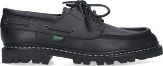 Paraboot Black Chimey Leather Derby Shoes