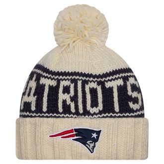 New Era Sideline Women Knit Beanie - New England Patriots - One Size White