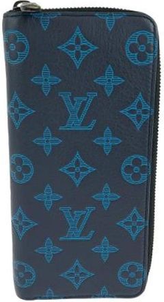 Louis Vuitton Pre-owned Wallets, male, Blue, Size: ONE SIZE Pre-owned Leather wallets