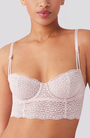 b.tempt'd by Wacoal Untamed Underwire Longline Demi Bra in Rose Smoke at Nordstrom, Size X-Large
