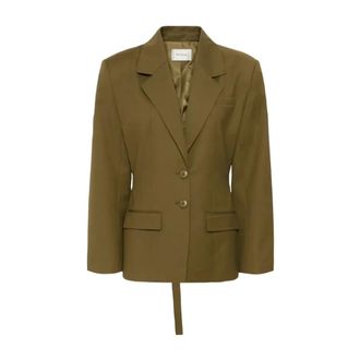 Gestuz GZolivia Blazer - Dames - Jassen - Bruin - Maat: XS Zijde