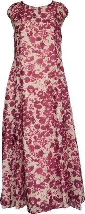 Max Mara Mouwloze Midi Jurk - Dames - Casual kleedjes - Veelkleurig - L - Kleedjes