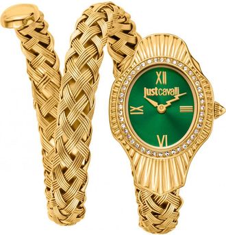 Just Cavalli Womens JC1L305M0035 Ladies Signature Snake Watch - Gold - One Size