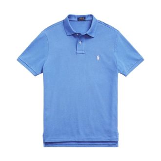 Ralph Lauren Polo Shirts, male, Blue, 2XL, The Luxe Knit Polo Shirt