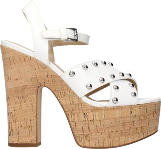 Michael Kors Selah Damess Sandalen Eco Leer Wit/Optisch Wit