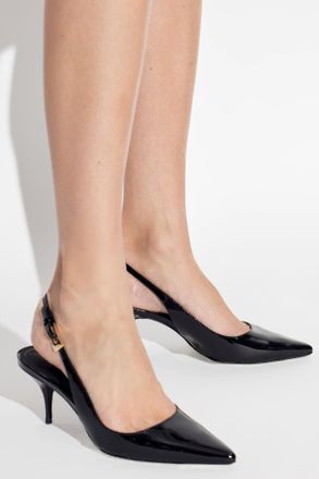 Black Suede Studio Heeled Shoes Branca, Womens, Black