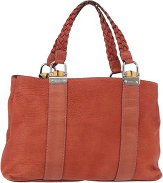 Gucci Pre-owned Handbags, female, Red, Size: ONE SIZE Pre-owned Leather Handbag