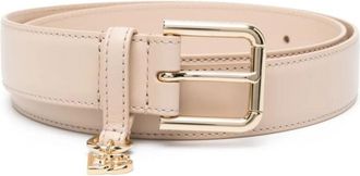 Dolce & Gabbana Light Pink LOGO CHARM belt