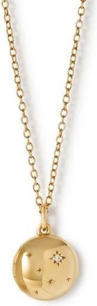 Astley Clarke Gold Tiny Star Mini Biography Locket at Nordstrom, Size 18