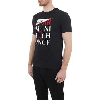 A|X Armani Exchange Hombre, Camisetas, Negro, Talla: XS