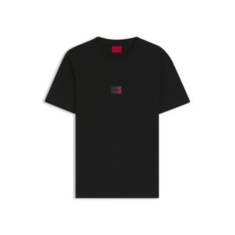 HUGO BOSS Gradient-logo T-shirt in cotton jersey