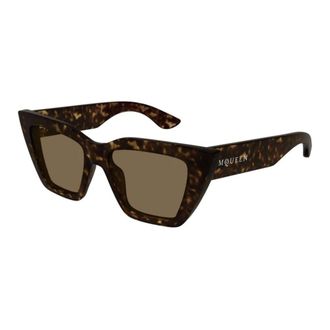 Alexander McQueen Sunglasses, female, Brown, 52 MM, Cat Eye Sunglasses