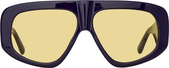 Linda Farrow THE ATTICO ATTICO57 C2 Womens Sunglasses Purple Size 58