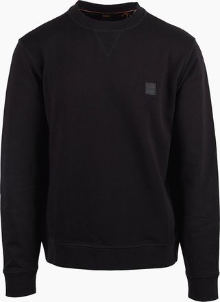 HUGO BOSS Mens Boss Orange BOSS WESTART SWEATSHIRT BLACK - Size: 46