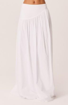 SNDYS Ambiente Cotton Maxi Skirt in White at Nordstrom, Size X-Large